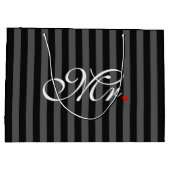 Herr Husband Groom His Hers Weds eben Große Geschenktüte (Rückseite)