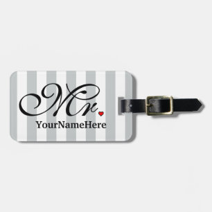 Herr Husband Groom Name Click, zum von Farbe Gepäckanhänger