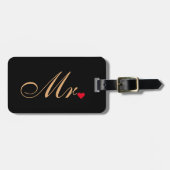 Herr Husband Groom Wedding Couples Eleganter Trave Gepäckanhänger (Vorderseite horizontal)