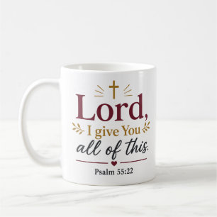 Herr, ich gebe dir all dies Klassische Christliche Kaffeetasse