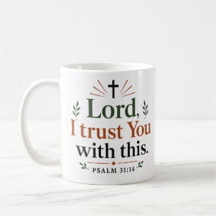 Herr, ich vertraue dir dieses moderne christliche  kaffeetasse