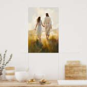 Herr, ich würde dir folgen Folge mir Gehe mit Jesu Poster (Küche)