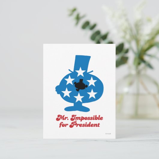 Herr Impossible für den Präsidenten Postkarte (Stehend Vorderseite)