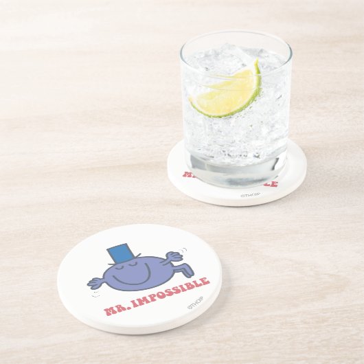 Herr Impossible in Flight Sandstein Untersetzer (Seite)