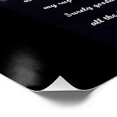 Herr ist mein Hirtengebet Poster (Ecke)