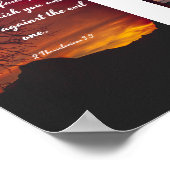 Herr ist treu - Bibel Poster (Ecke)