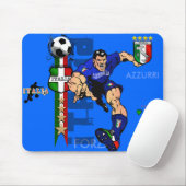 Herr Italian Stallion Forza Azzurri Italien 2010 Mousepad (Mit Mouse)