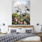 Herr J. HEADE - Ruby Throat aus Nordamerika (1865) Leinwanddruck (Insitu (Schlafzimmer))