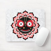 Herr Jagannath Gesicht Chakra Hindu-Gottheit Mousepad (Mit Mouse)