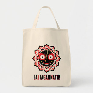 Herr Jagannath Gesicht Chakra Hindu-Gottheit Tragetasche