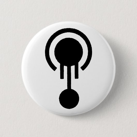 Herr Jellyfish Crop Circle Logo Button (Vorderseite)