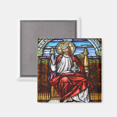 Herr Jesus auf dem Thron Magnet (Vorderseite/Rückseite)