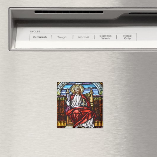 Herr Jesus auf dem Thron Magnet (In Situ (Geschirrspüler))