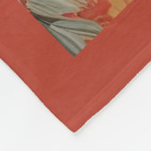 Herr Kangaroo in seinem Garten Fleece Blanket (Ecke)