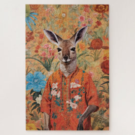 Herr Kangaroo in Seinem Garten Puzzle