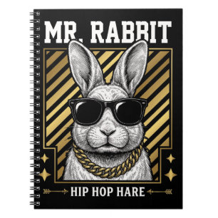 Herr Kaninchen Hip Hop Hase Tote Notizblock