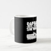 Herr Kapitän des 5. Rad fünftes Rad Camper Kaffeetasse (Vorderseite Links)