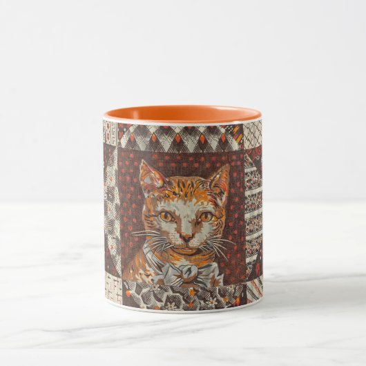 Herr Katze mit Fliege Tasse (Zentrum)