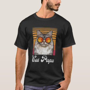 Herr Katze Papa Vintage Style Katzenliebhaber Lust T-Shirt
