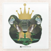 Herr "KING" TOAD MATTIERT GLAS VERSION 22 Glasuntersetzer (Vorderseite)