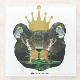 Herr "KING" TOAD MATTIERT GLAS VERSION 22 Glasuntersetzer
