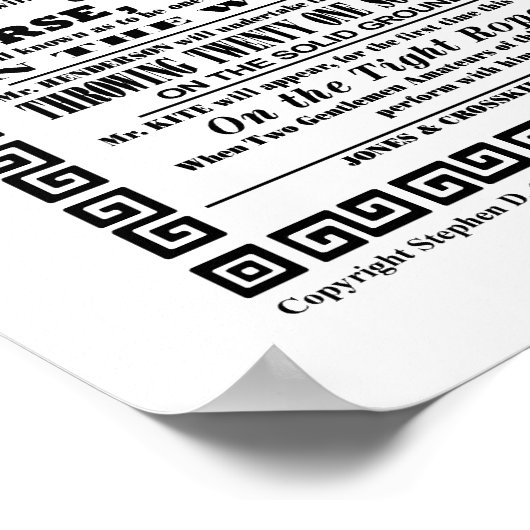 Herr Kite - Poster (Ecke)