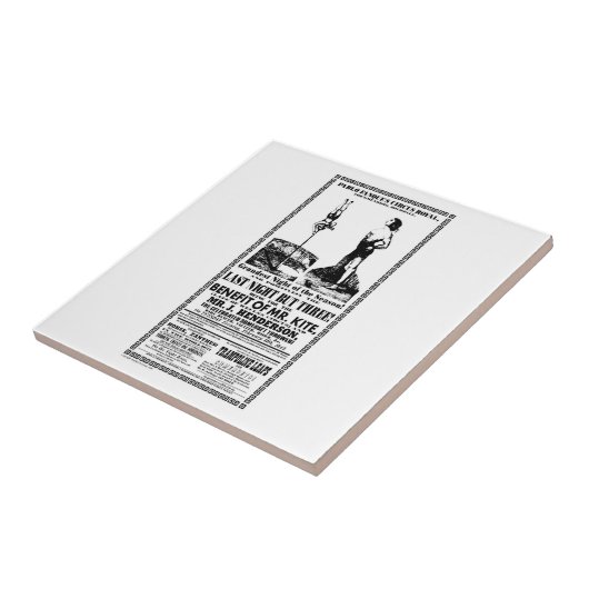 Herr Kite Poster auf einer Fliese (Seite)