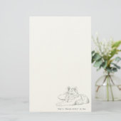 Herr Kitty Cat Stationery Briefpapier (Stehend Vorderseite)