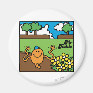 Herr Kitzel   Draußen Spaß haben Magnet