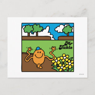 Herr Kitzel Draußen Spaß haben Postkarte