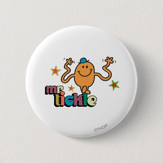 Herr Kitzel | Funkelnde Sterne Button (Vorderseite)