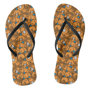 Herr Kitzel   Orange Kitzel-Muster Badesandalen