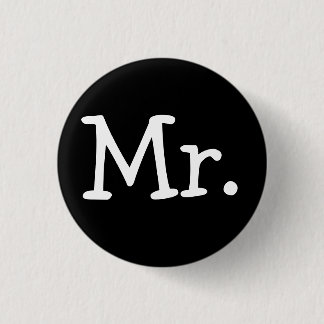 "Herr "Knopf (Bräutigam) Button