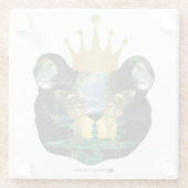 Herr "KÖNIG" - URSPRÜNGLICHE VERSION 1 Glasuntersetzer (Rückseite)