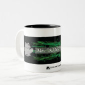 Herr "KÖNIG" Zweifarbige Tasse (Vorderseite Links)