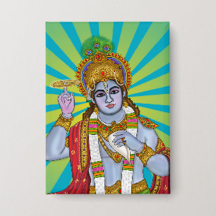 Herr Krishna  Button