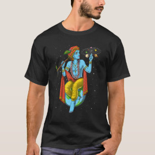 Herr Krishna Hindu Gott Hinduismus Spirituell Yoga T-Shirt