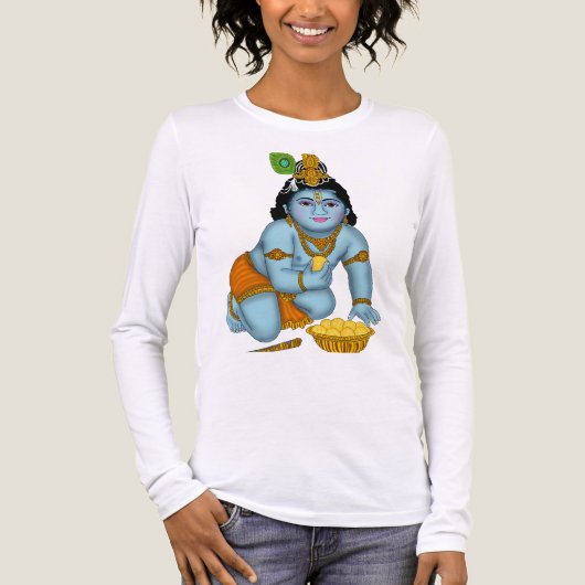 Herr Krishna T-Shirt Tri-Blend Shirt (Vorderseite)