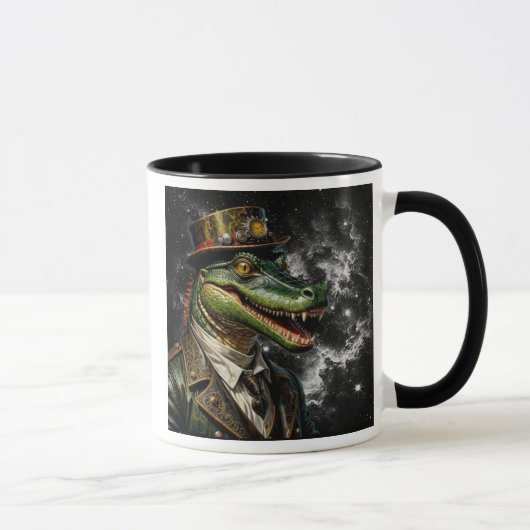 Herr Krokodil aus dem Kosmos. Tasse (Rechts)