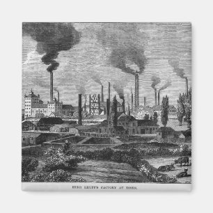 Herr Krupp's Factory in Essen, Deutschland Magnet