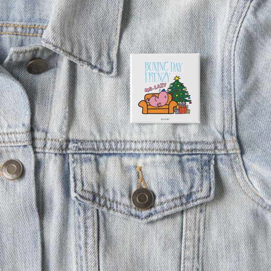 Herr Lazy Resting auf einer Couch Button (Beispiel)