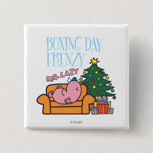 Herr Lazy Resting auf einer Couch Button