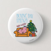 Herr Lazy Resting auf einer Couch Button (Vorderseite)