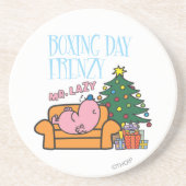 Herr Lazy Resting auf einer Couch Getränkeuntersetzer (Vorne)