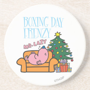 Herr Lazy Resting auf einer Couch Getränkeuntersetzer