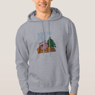 Herr Lazy Resting auf einer Couch Hoodie