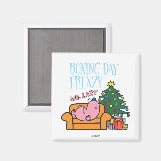 Herr Lazy Resting auf einer Couch Magnet (Vorderseite/Rückseite)