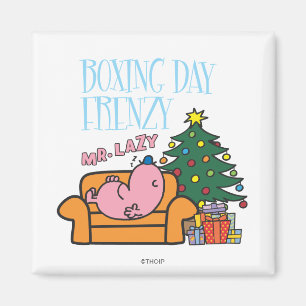 Herr Lazy Resting auf einer Couch Magnet