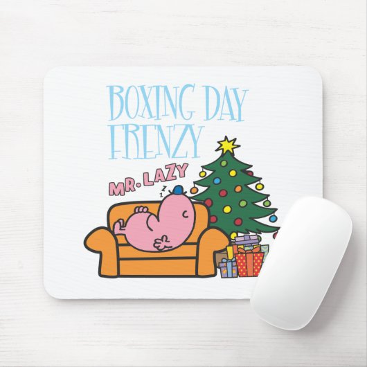 Herr Lazy Resting auf einer Couch Mousepad (Mit Mouse)