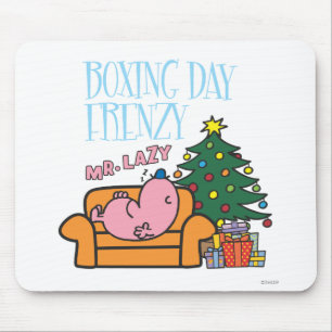 Herr Lazy Resting auf einer Couch Mousepad